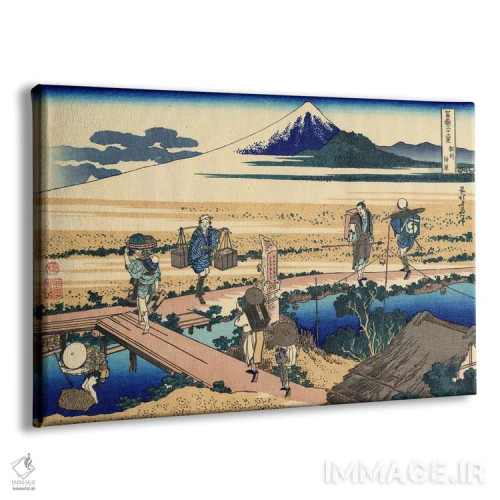 تابلو ناکاهارا در استان ساگامی اثر کاتسوشیکا هوکوسای (نقاش و هنرمند ژاپنی) - نمای پرسپکتیو محصول