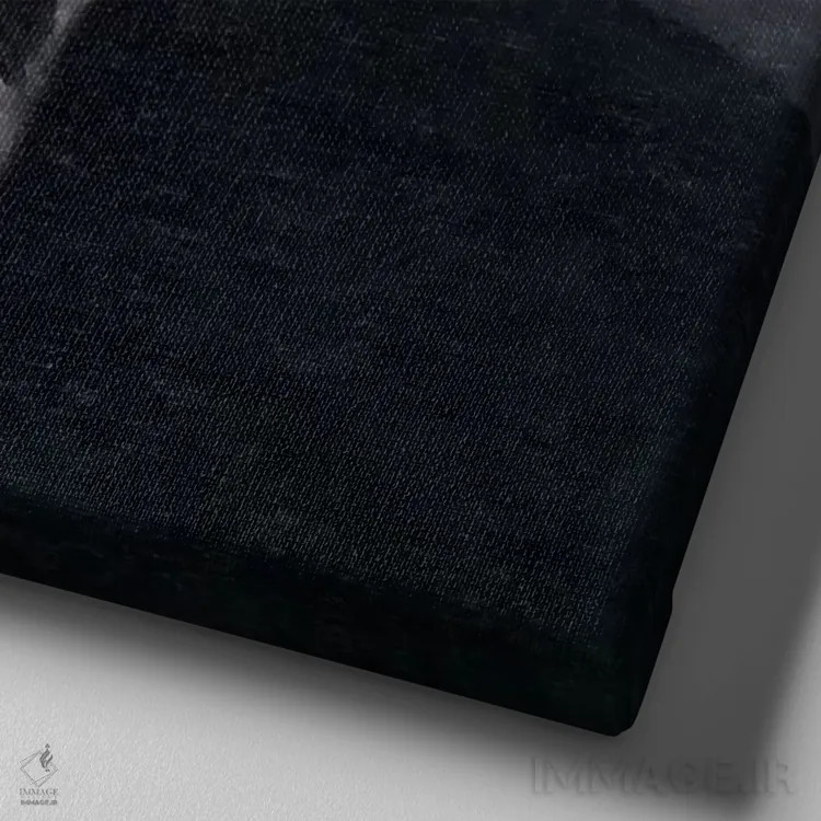 تابلو پرترهٔ آنتونی والابرگ اثر پل سزان - نمای نزدیک بافت بوم