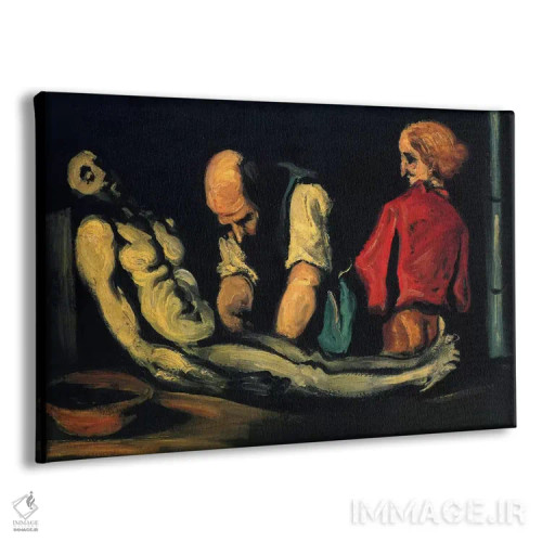 تابلو آمادهسازی برای تشییع جنازه (کالبدشکافی) اثر پل سزان - نمای پرسپکتیو محصول