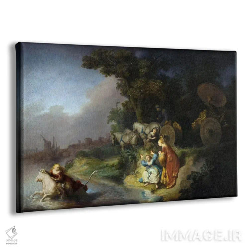 تابلو ربودن اروپا (اسطورهٔ یونانی) اثر رمبرانت فان رَین (نقاش بزرگ هلندی) - نمای پرسپکتیو محصول