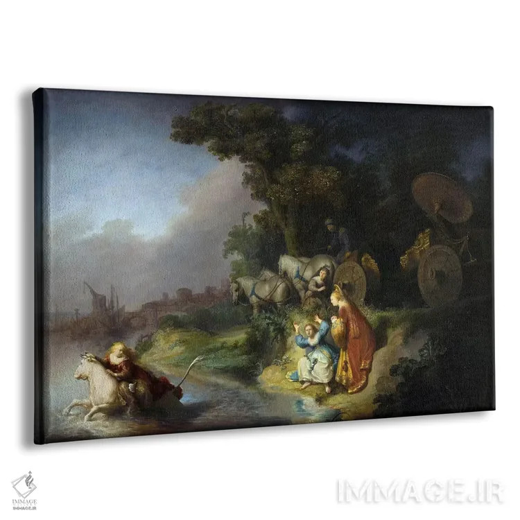 تابلو ربودن اروپا (اسطورهٔ یونانی) اثر رمبرانت فان رَین (نقاش بزرگ هلندی) - نمای پرسپکتیو محصول