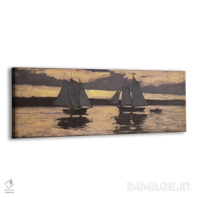 تابلو ناوگان ماهیگیری اسقومری گلاستر در غروب اثر وینسلو هومر - نمای پرسپکتیو محصول