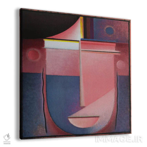 تابلو نگاه به درون در پرتو صورتی اثر الکسی فون یاولنسکی (نقاش روس/آلمانی) - نمای پرسپکتیو محصول