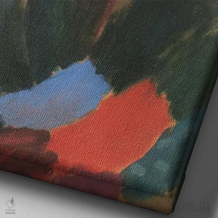 تابلو آواز اثر الکسی فون یاولنسکی (نقاش روس/آلمانی) - نمای نزدیک بافت بوم