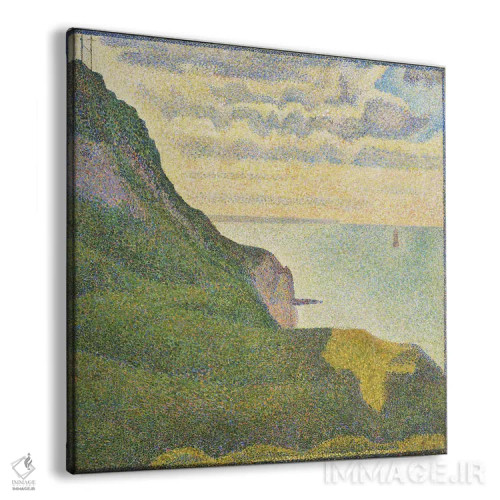 تابلو منظرهٔ دریایی در پورت-آن-بسن (نرماندی) اثر ژرژ سورا (نقاش نئوامپرسیونیست فرانسوی) - نمای پرسپکتیو محصول