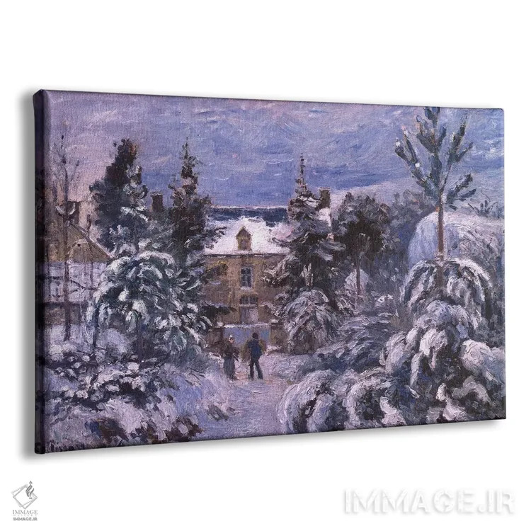 تابلو خانهٔ پیت اثر کامی یِل پیسارو (نقاش فرانسوی امپرسیونیست) - نمای پرسپکتیو محصول