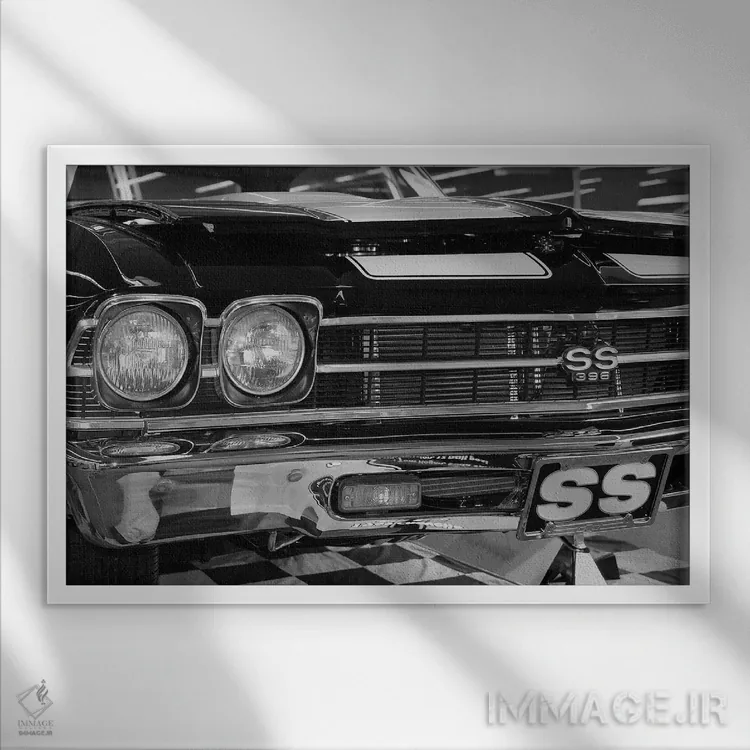 تابلو شول (خودرو) اثر هنرمند ناشناس - نمای قابدار سفید