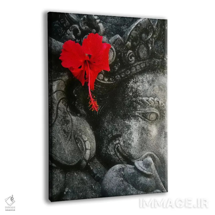 تابلو تندیس گانش (خدای هندو) اثر هنرمند ناشناس - نمای پرسپکتیو محصول