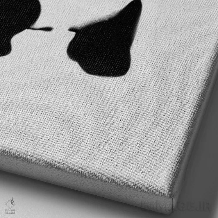 تابلو پاندای مسلح اثر هنرمند ناشناس - نمای نزدیک بافت بوم