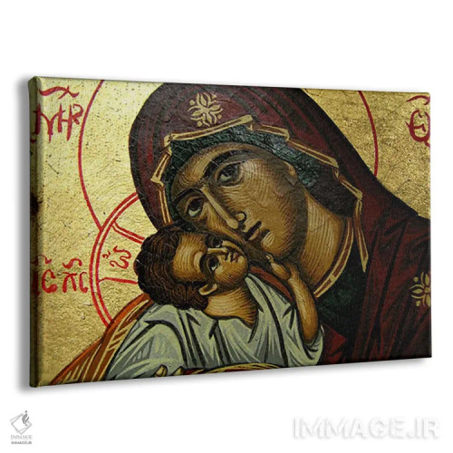 تابلو آیکون مسیحی مریم مقدس اثر هنرمند ناشناس - نمای پرسپکتیو محصول