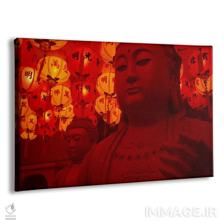 تابلو مجسمه بودا اثر هنرمند ناشناس - نمای پرسپکتیو محصول