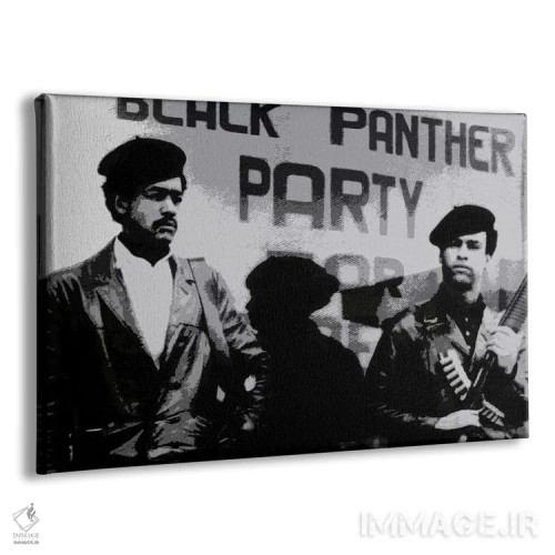 تابلو حزب پلنگ سیاه (جنبش سیاسی) اثر هنرمند ناشناس - نمای پرسپکتیو محصول