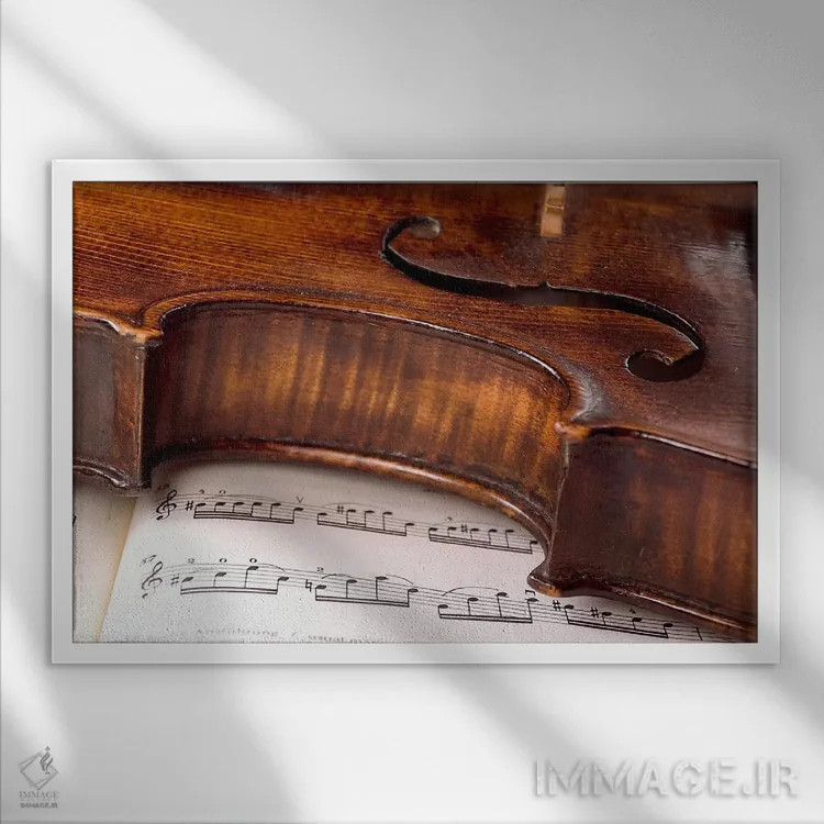 تابلو ساز قدیمی اثر هنرمند ناشناس - نمای قابدار سفید