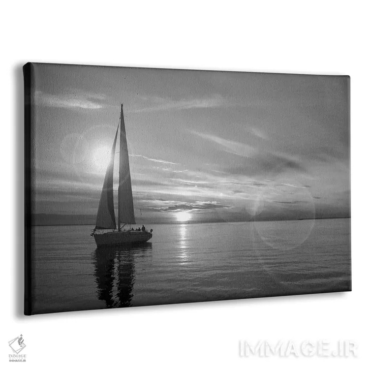 تابلو قایق بادبانی اثر هنرمند ناشناس - نمای پرسپکتیو محصول