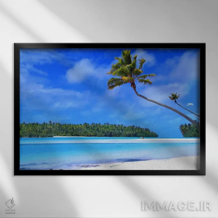 تابلو جزیره اثر هنرمند ناشناس - نمای قابدار مشکی