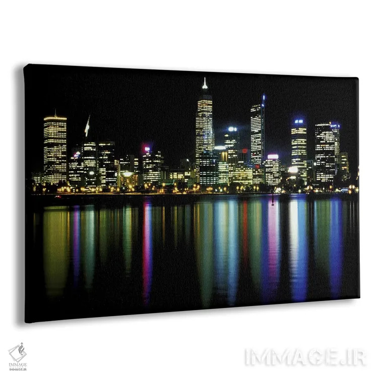 تابلو چراغهای مرکز شهر اثر هنرمند ناشناس - نمای پرسپکتیو محصول