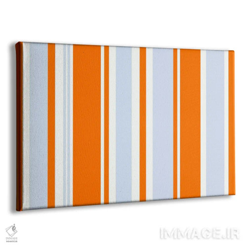 تابلو گرندپری آبی روشن و نارنجی اثر فایو بای فایو کالکتیو - نمای پرسپکتیو محصول