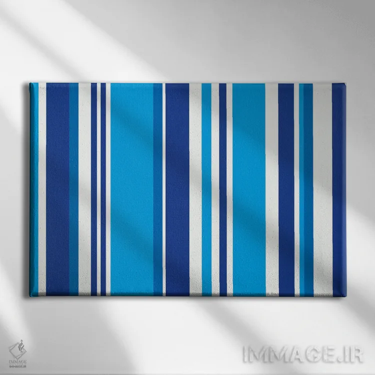 تابلو آبی کبالت روشن اثر فایو بای فایو کالکتیو - نمای روبهرو روی دیوار