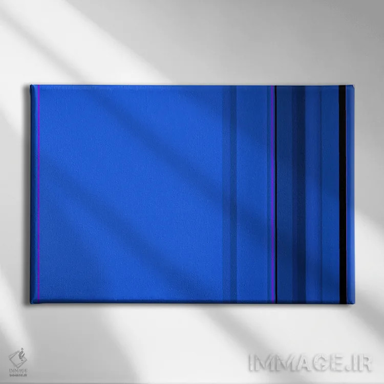 تابلو آبی اصیل اثر فایو بای فایو کالکتیو - نمای روبهرو روی دیوار