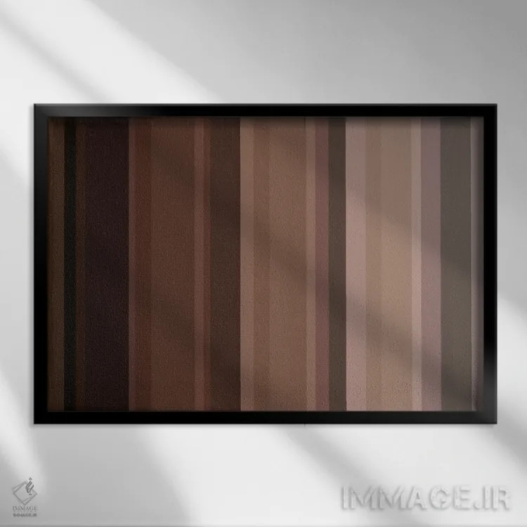 تابلو میلکشیک شکلاتی اثر فایو بای فایو کالکتیو - نمای قابدار مشکی