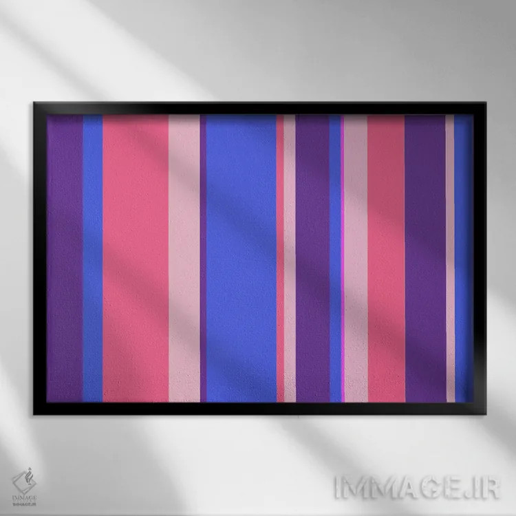 تابلو آدامس بادکنکی شیرینی اثر فایو بای فایو کالکتیو - نمای قابدار مشکی