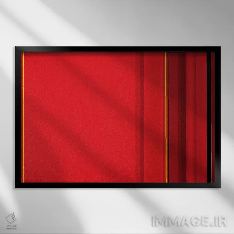 تابلو قرمز فراری اثر فایو بای فایو کالکتیو - نمای قابدار مشکی