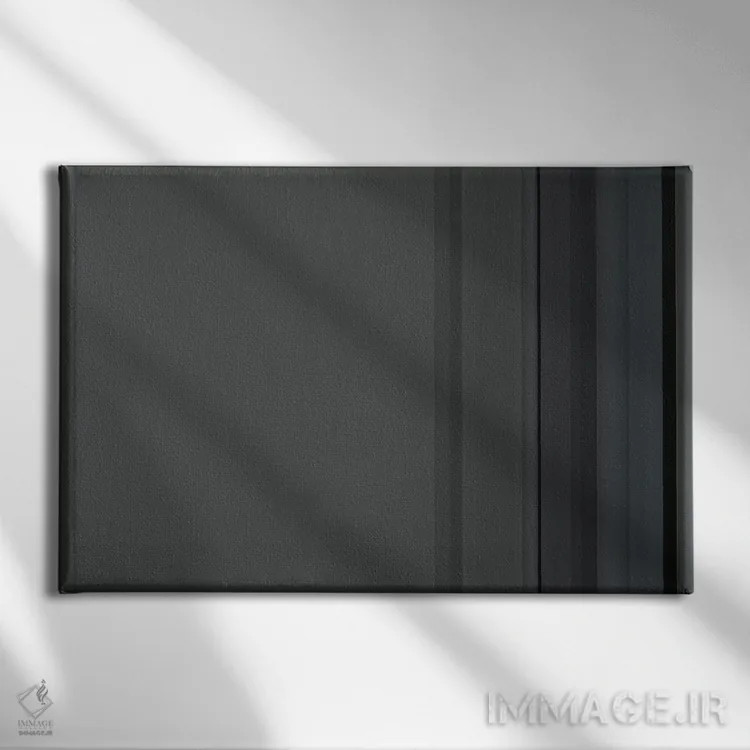 تابلو خاکستری زغالی اثر فایو بای فایو کالکتیو - نمای روبهرو روی دیوار