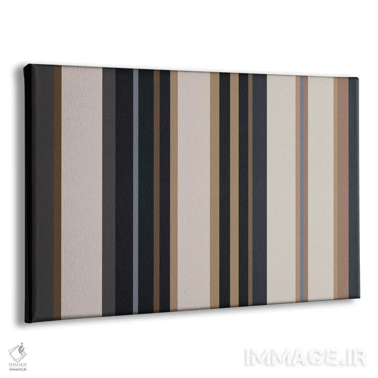 تابلو قهوهای خاکی زغالی اثر فایو بای فایو کالکتیو - نمای پرسپکتیو محصول