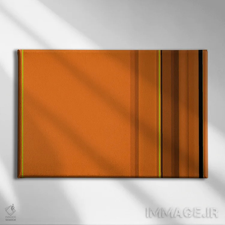 تابلو نارنجی کدو تنبل اثر فایو بای فایو کالکتیو - نمای روبهرو روی دیوار