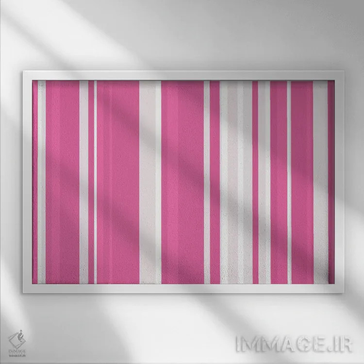 تابلو میلکشیک آدامس بادکنکی اثر فایو بای فایو کالکتیو - نمای قابدار سفید