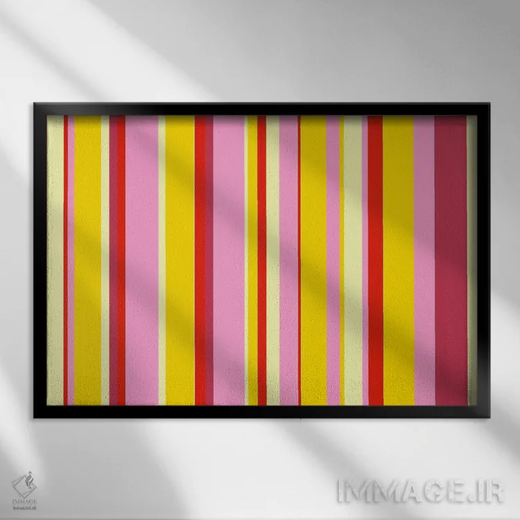 تابلو دسر بستنی میوهای اثر فایو بای فایو کالکتیو - نمای قابدار مشکی