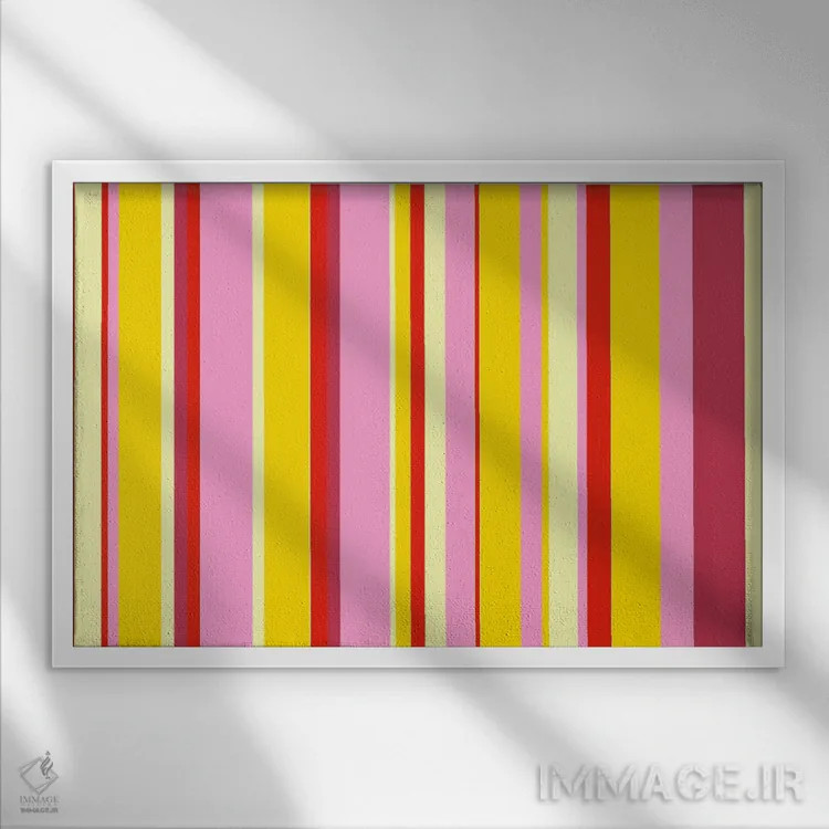 تابلو دسر بستنی میوهای اثر فایو بای فایو کالکتیو - نمای قابدار سفید