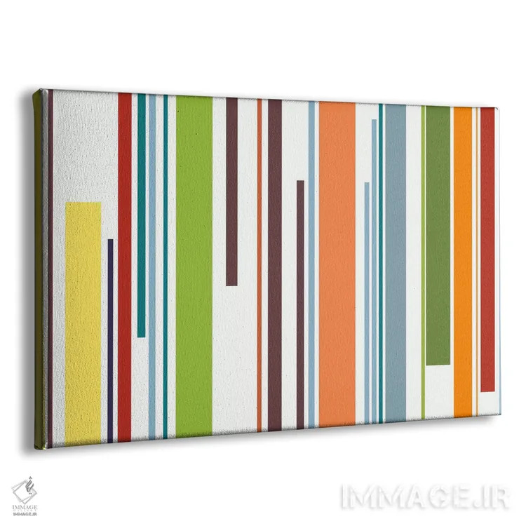 تابلو کلیدهای پیانو پاستلی اثر فایو بای فایو کالکتیو - نمای پرسپکتیو محصول