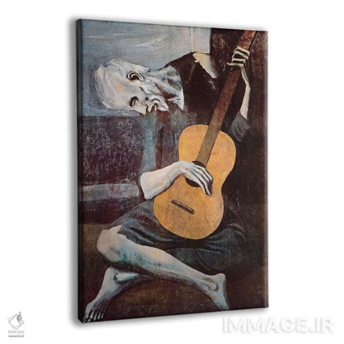 تابلو گیتاریست پیر اثر پابلو پیکاسو - نمای پرسپکتیو محصول
