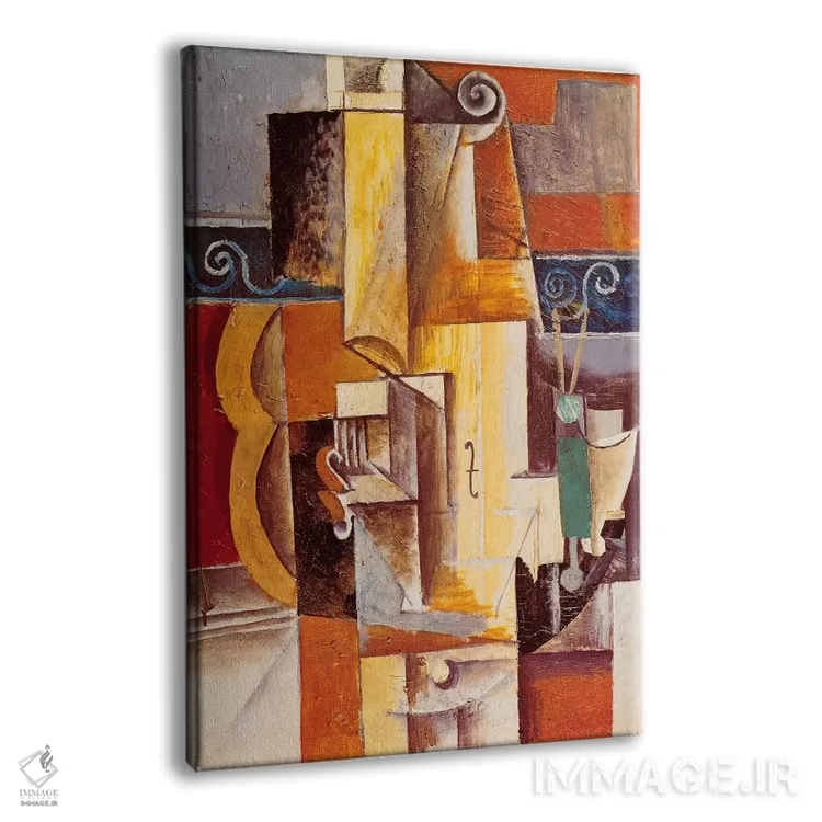 تابلو ویولن و گیتار اثر پابلو پیکاسو - نمای پرسپکتیو محصول