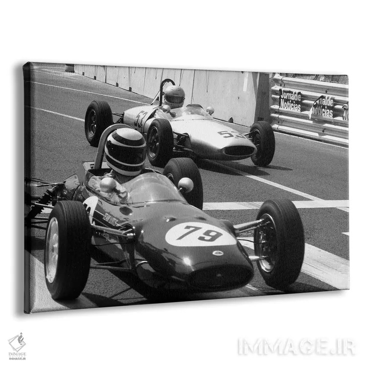 تابلو مسابقهٔ فرمول یک کلاسیک اثر هنرمند ناشناس - نمای پرسپکتیو محصول