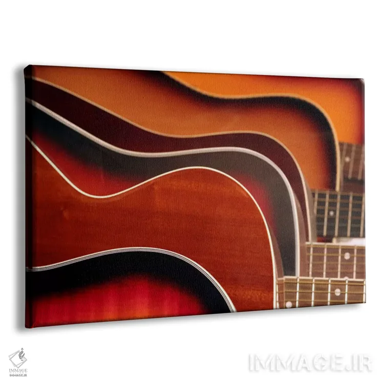 تابلو گیتار آکوستیک اثر هنرمند ناشناس - نمای پرسپکتیو محصول