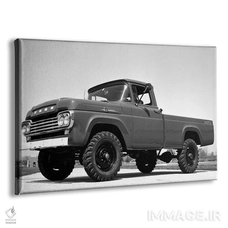 تابلو فورد F-250 چهارچرخ ۱۹۵۹ اثر هنرمند ناشناس - نمای پرسپکتیو محصول