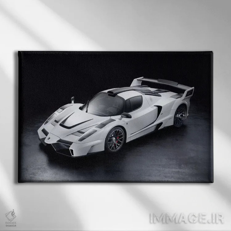 تابلو فراری انزو گمبالا MIG-U1 اثر هنرمند ناشناس - نمای روبهرو روی دیوار