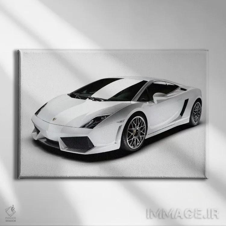 تابلو لامبورگینی گالاردو LP560-4 اثر هنرمند ناشناس - نمای روبهرو روی دیوار