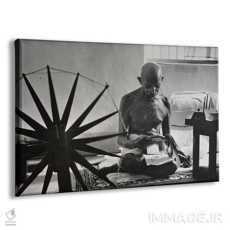 تابلو مهاتما گاندی اثر هنرمند ناشناس - نمای پرسپکتیو محصول