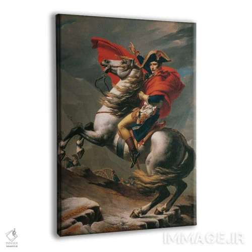 تابلو ناپلئون در حال عبور از آلپ اثر ژاک لویی داوید (نقاش نئوکلاسیک فرانسه) - نمای پرسپکتیو محصول