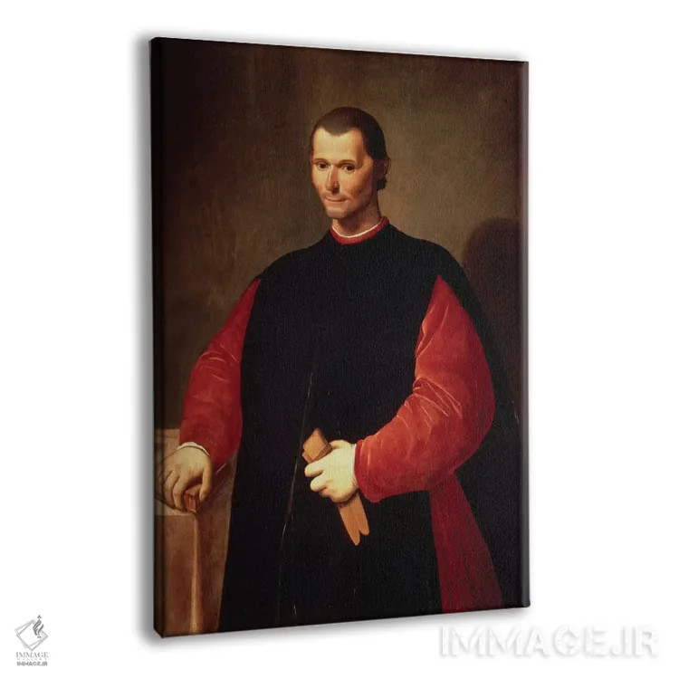 تابلو پرترهٔ نیکولو ماکیاولی اثر هنرمند ناشناس - نمای پرسپکتیو محصول