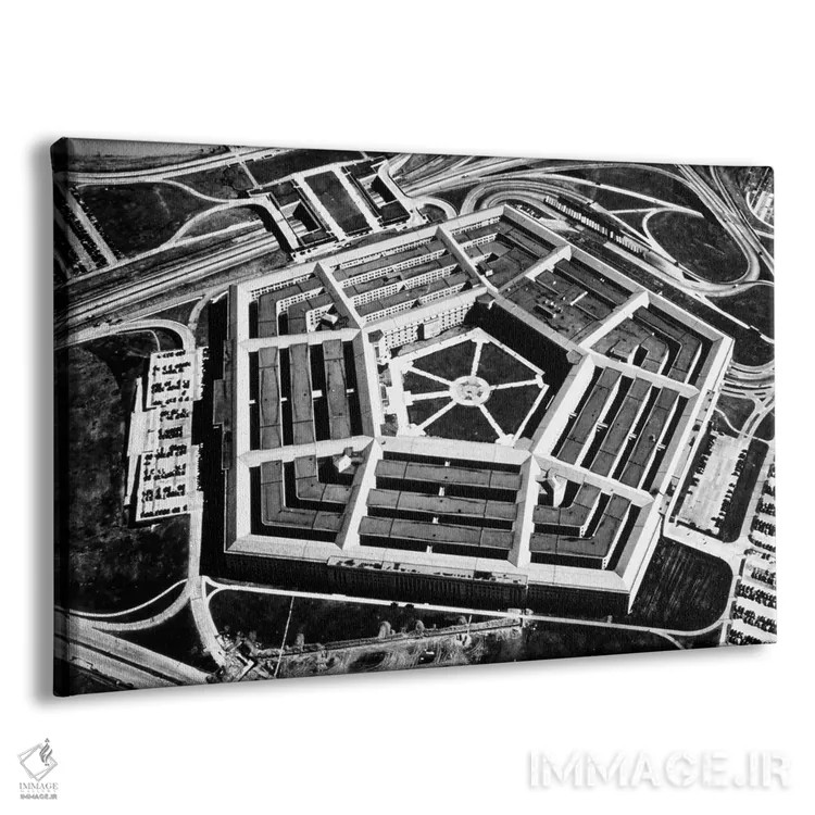 تابلو پنتاگون (ساختمان وزارت دفاع آمریکا) اثر هنرمند ناشناس - نمای پرسپکتیو محصول