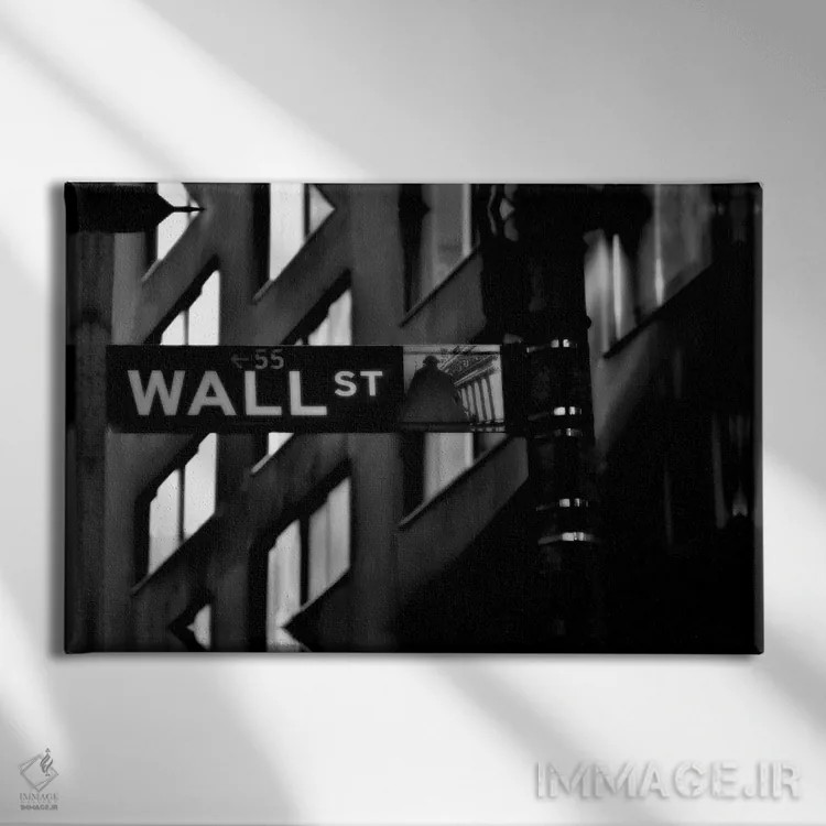 تابلو تابلوی خیابان وال اثر هنرمند ناشناس - نمای روبهرو روی دیوار