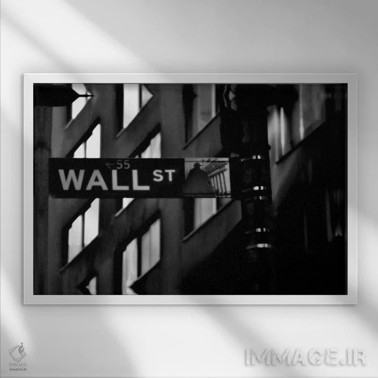 تابلو تابلوی خیابان وال اثر هنرمند ناشناس - نمای قابدار سفید