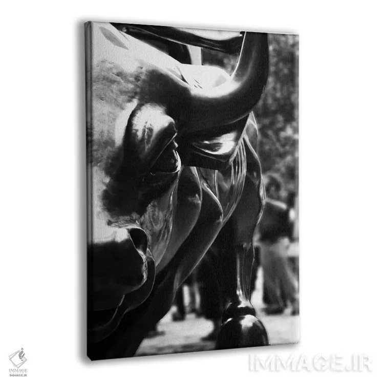 تابلو نمای نزدیک از گاو وال استریت اثر هنرمند ناشناس - نمای پرسپکتیو محصول