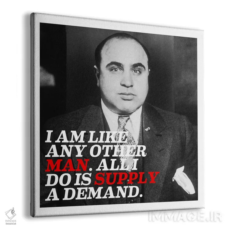 تابلو نقلقولی از آل کاپون اثر هنرمند ناشناس - نمای پرسپکتیو محصول