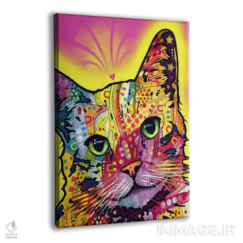 تابلو گربهٔ مایل اثر باور روسو - نمای پرسپکتیو محصول