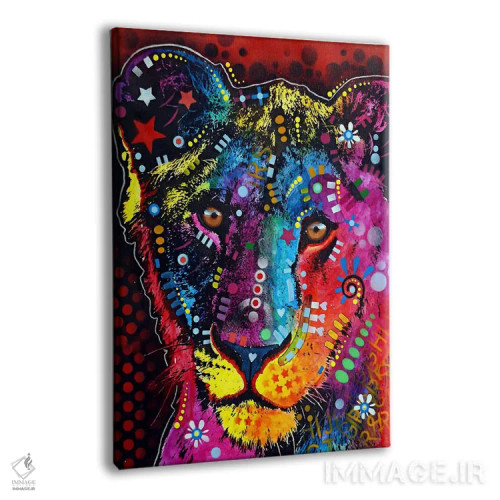 تابلو شیر جوان اثر باور روسو - نمای پرسپکتیو محصول